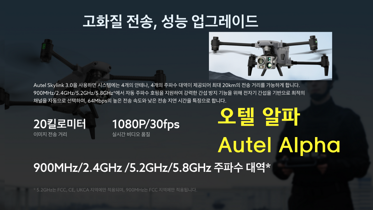 오텔 알파 Autel Alpha 오텔 로보틱스 드론 한국공식서비스센터 덕유항공