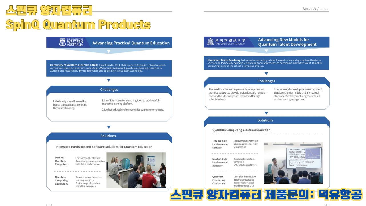 스핀큐 양자컴퓨터 트라이앵귤럼2 , 학교수업,  #교육용,  Real Quantum Computation 3 Qubit count ,SpinQ Triangulum2