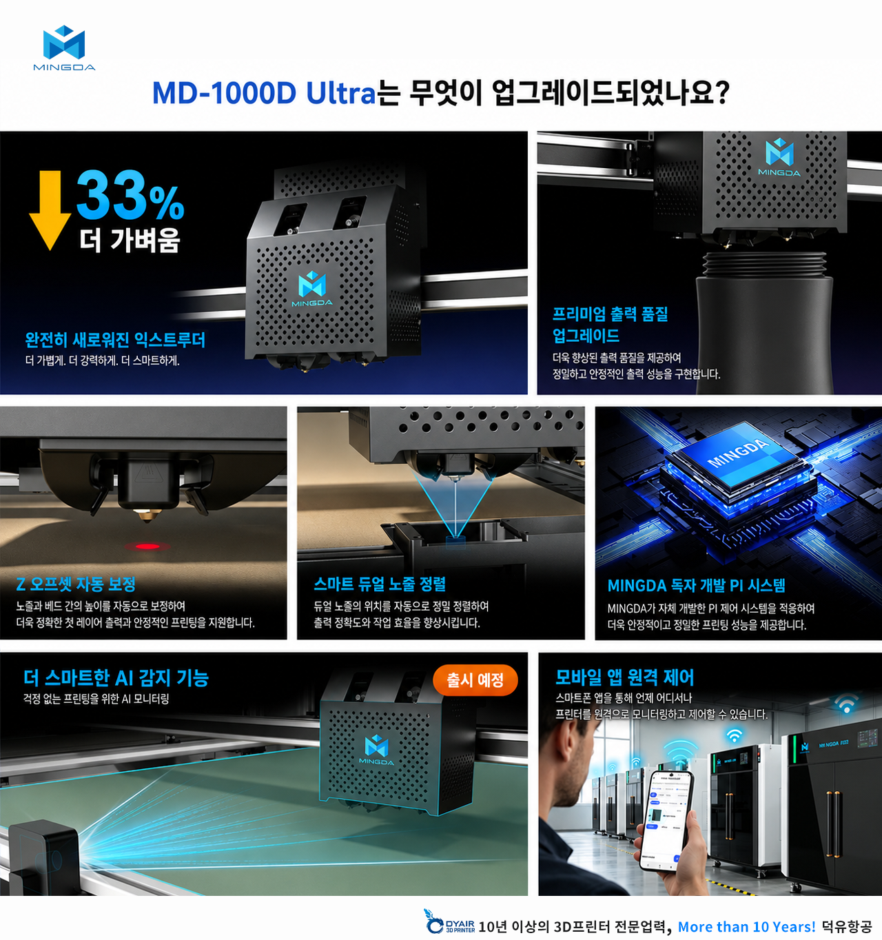MINGDA MD-1000D Ultra 3D프린터 제품설명