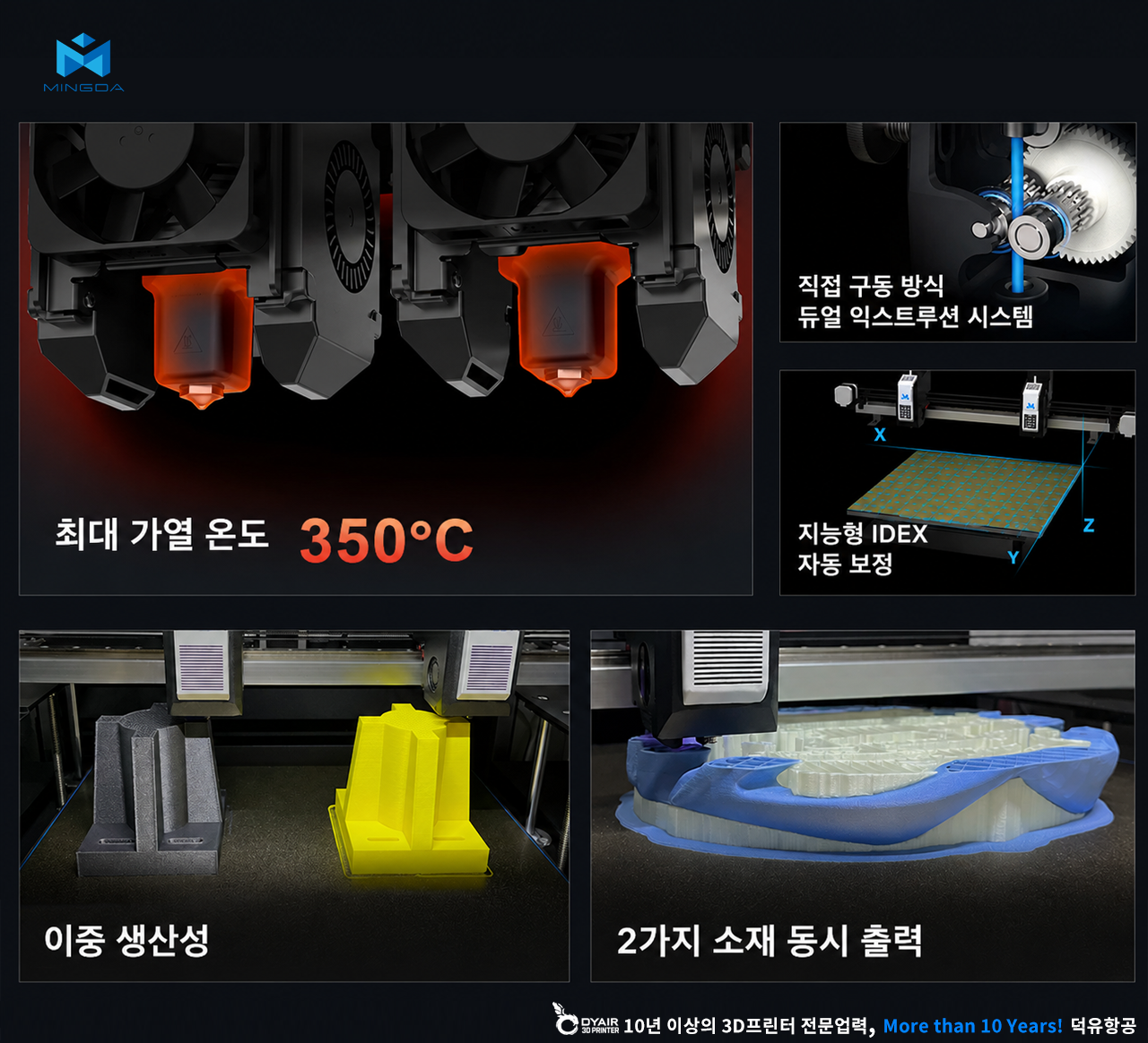 MINGDA MD-400D 3D프린터, 밍다 산업용 대형 3D프린터 모델명 MD400D