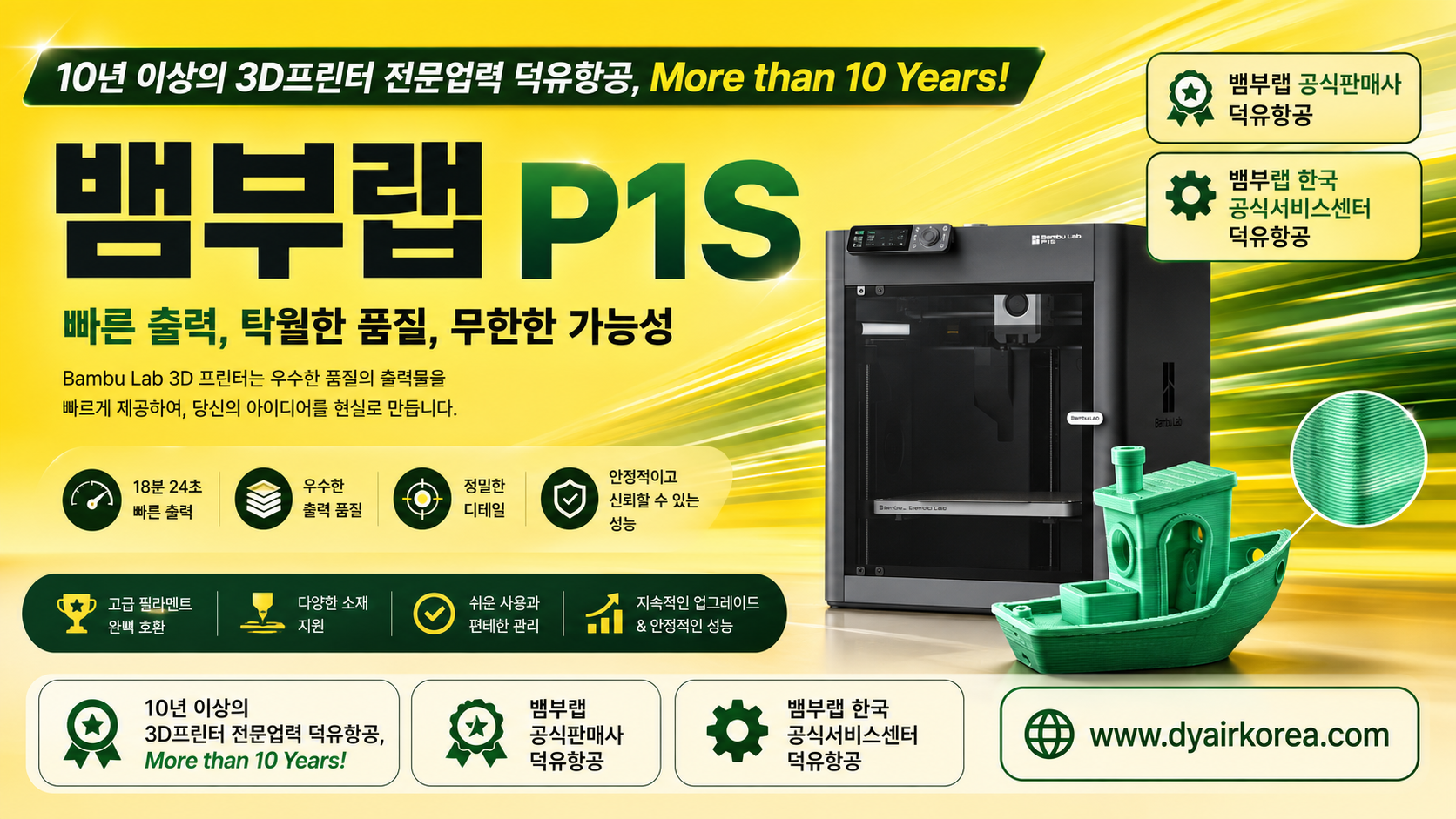 뱀부랩 P1S 3D프린터 설명 및 장단점, Bambu Lab P1S