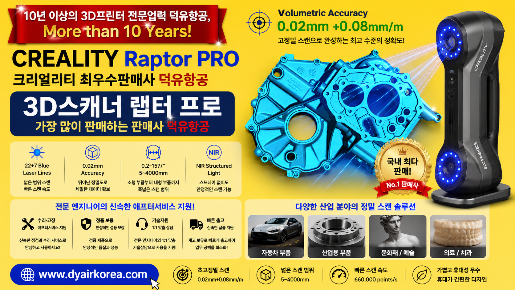 CREALITY Raptor Pro, 크리얼리티 랩터프로 3D스캐너 리뷰