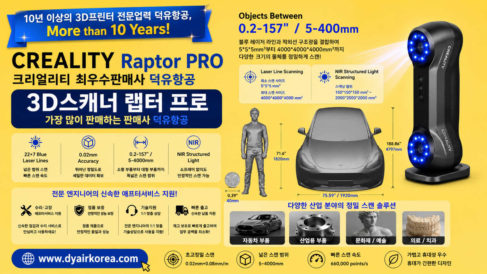 CREALITY Raptor Pro, 크리얼리티 랩터프로 3D스캐너 리뷰